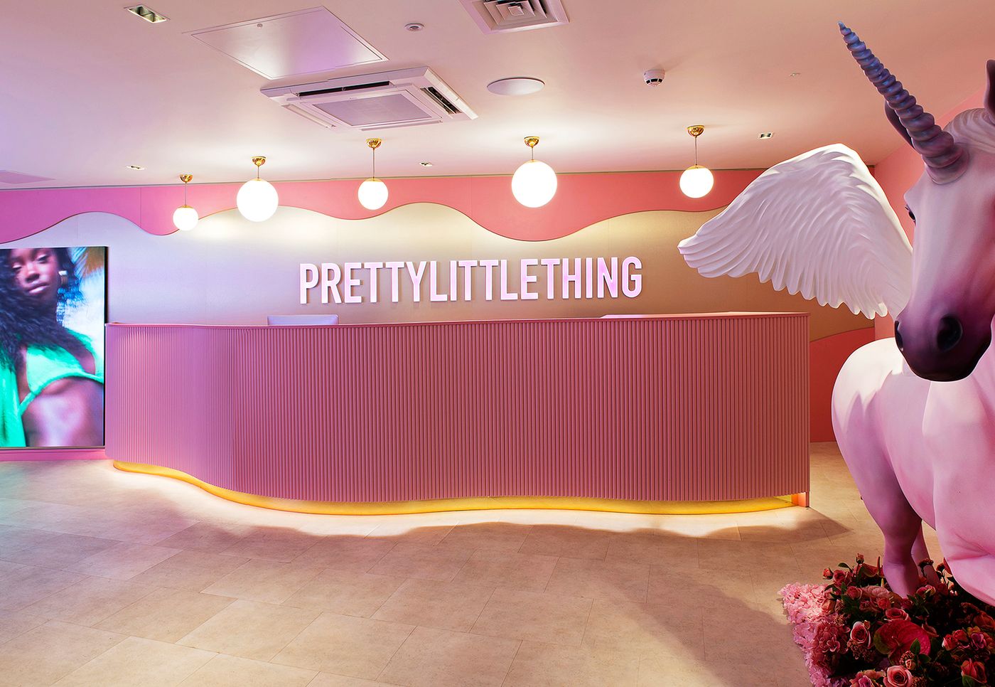 PrettyLittleThing headquarters reception